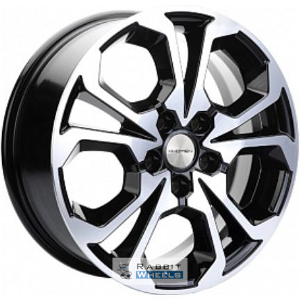 Khomen KHW 1711 6.5x17 5*114.3 ET50 DIA64.1 Black-FP Литой