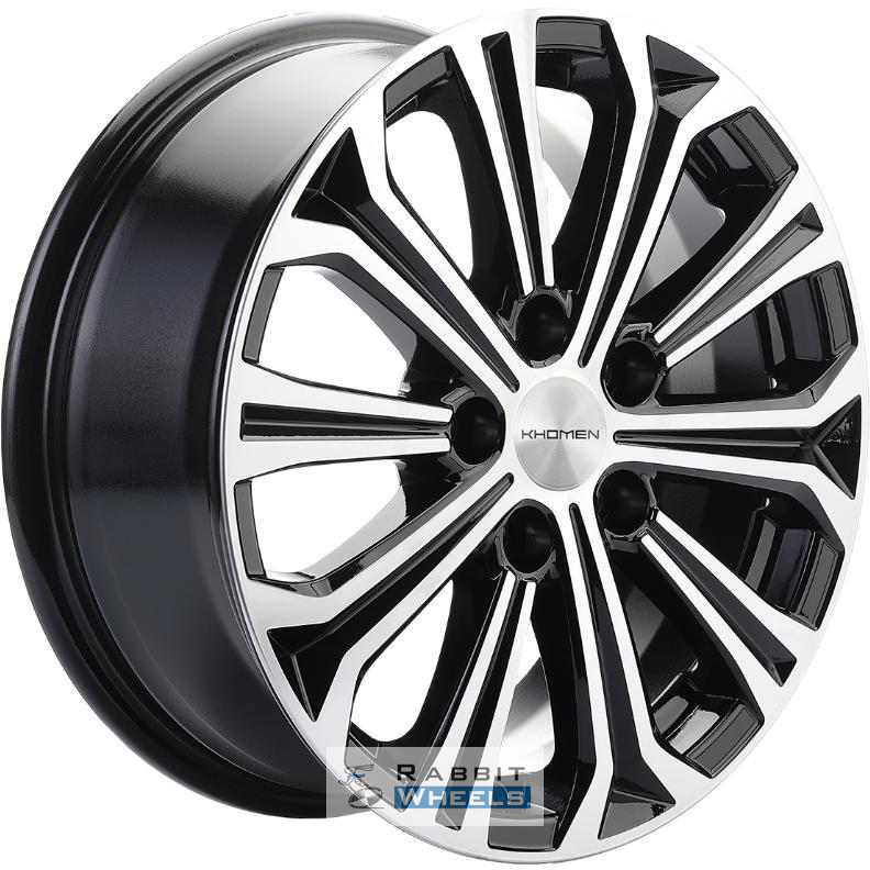 Khomen KHW 1610 6.5x16 5*108 ET45 DIA60.1 Black-FP Литой