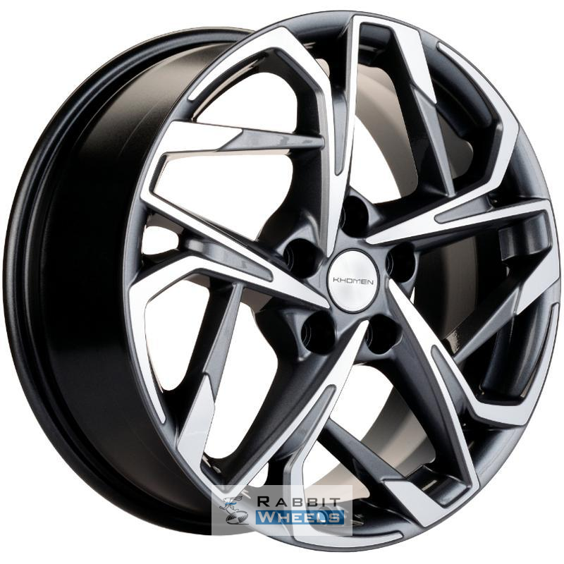 Khomen KHW 1716 7x17 5*110 ET46 DIA63.3 Gray-FP Литой