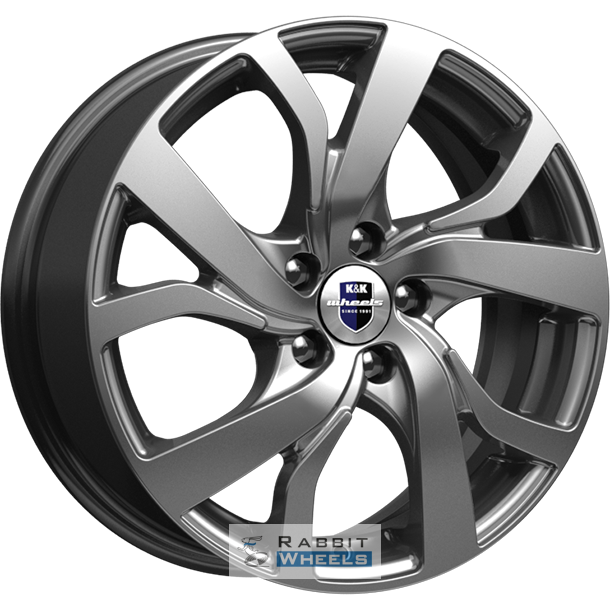 K&K Палермо 6.5x16 5*108 ET50 DIA63.3 Дарк платинум Литой
