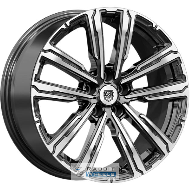 K&K Аламер 7.5x18 5*114.3 ET45 DIA67.1 Алмаз черный Литой