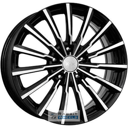 K&K Акцент 7x17 5*100 ET48 DIA56.1 Алмаз черный Литой