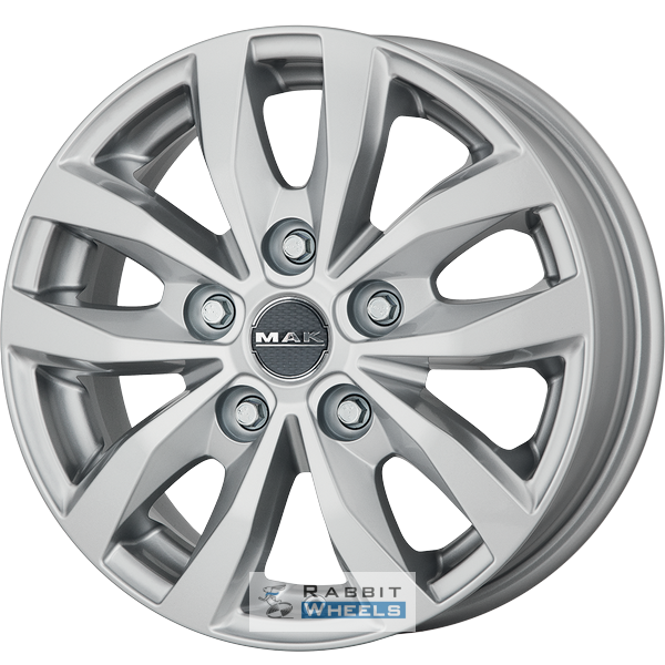 MAK Load 5 6.5x16 5*120 ET50 DIA65.1 Silver Литой