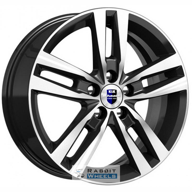 K&K Rassvet 6.5x16 5*114.3 ET45 DIA67.1 Алмаз черный Литой