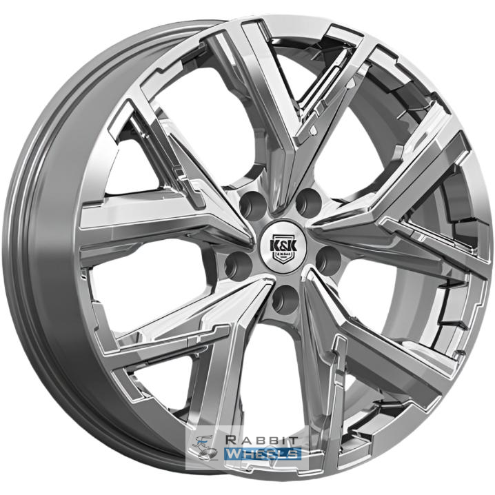 K&K Айона 6.5x18 5*114.3 ET34 DIA66.6 Дарк платинум Литой