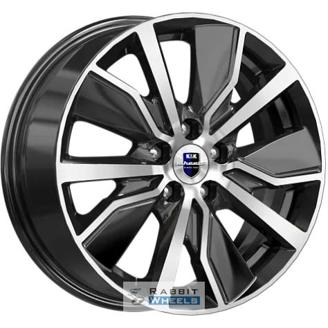 K&K Гамбит 6.5x16 5*114.3 ET40 DIA66.1 Алмаз черный Литой