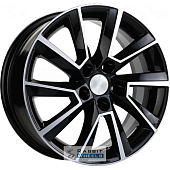 Khomen KNW 1604 6x16 5*100 ET45 DIA54.1 Black-FP Литой