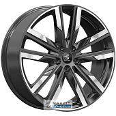 K&K КР014 8x20 5*114.3 ET40 DIA67.1 Diamond black gris Литой