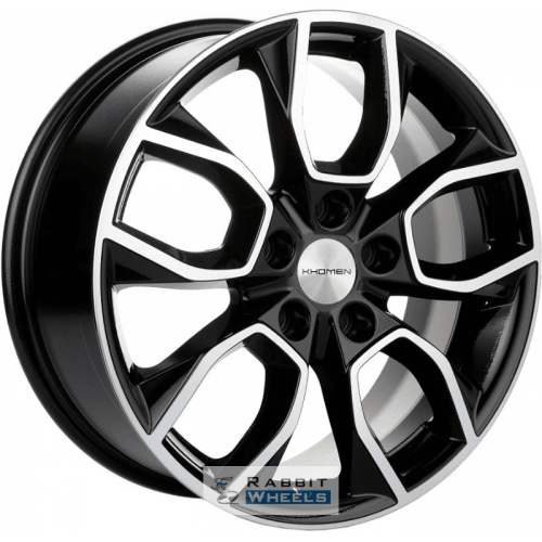 Khomen KHW 1713 7x17 5*114.3 ET48 DIA56.1 Black-FP Литой