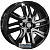 Khomen KHW 1609 6x16 4*100 ET46 DIA54.1 Black Литой