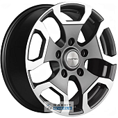 Khomen KHW 1725 6.5x17 5*139.7 ET35 DIA98.5 Gray-FP Литой