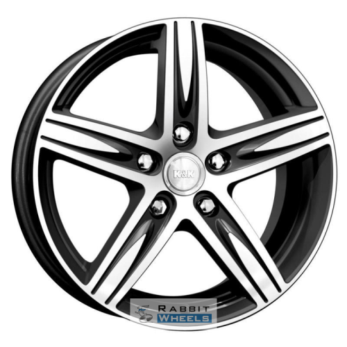 K&K Андорра 6.5x16 5*114.3 ET51 DIA67.1 Алмаз черный Литой