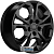 Khomen KHW 1711 6.5x17 5*108 ET43 DIA65.1 Black Литой