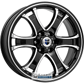 K&K Балеар 7.5x18 6*127 ET38 DIA77.8 Алмаз черный Литой
