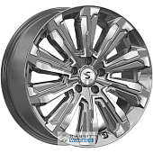 K&K Humber 8x20 5*108 ET45 DIA67.1 Diamond gloss graphite Литой