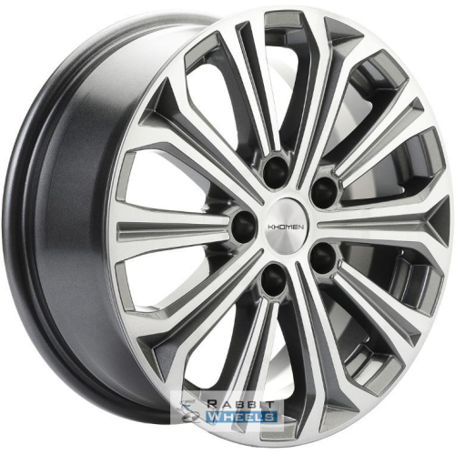 Khomen KHW 1610 6.5x16 5*114.3 ET43 DIA67.1 Gray-FP Литой