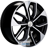 Khomen KHW 1703 7x17 5*110 ET46 DIA63.3 Black-FP Литой