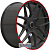AMG Style G-klass 10x22 5*130 ET26 DIA84.1 Satin Black Red Lip Кованый