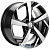 Khomen KHW 1712 7x17 5*108 ET43 DIA65.1 Black-FP Литой