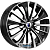 K&K Flanker 6.5x17 4*100 ET41 DIA60.1 Алмаз черный Литой