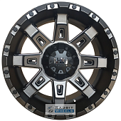 Powcan BK5261 9x18 6*139.7 ET15 DIA106.1 BLK/MIL Литой