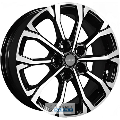 Khomen KHW 1605 6.5x16 5*114.3 ET44 DIA67.1 Black-FP Литой