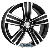 K&K да Винчи 8.5x18 5*112 ET40 DIA57.1 Алмаз черный Литой