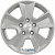 Khomen KNW 1601 6.5x16 5*114.3 ET50 DIA66.1 Silver Литой