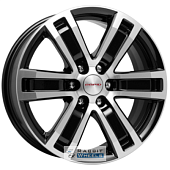 K&K R-7 Рольф 7.5x17 6*114.3 ET39 DIA67.1 Алмаз черный Литой