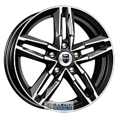 K&K Sayan 6x16 5*105 ET39 DIA56.6 Алмаз черный Литой