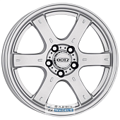 Dotz Crunch 8x17 6*139.7 ET20 DIA106.1 Silver Литой