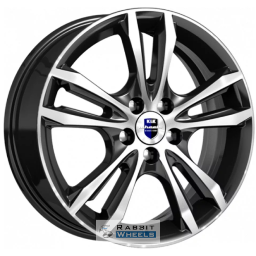 K&K Samara 6x16 5*112 ET45 DIA66.6 Алмаз черный Литой