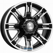 K&K Полюс 7.5x16 6*139.7 ET5 DIA112 Алмаз черный Литой