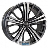 OZ Cortina 9.5x20 5*130 ET52 DIA71.6 Matt Graphite Diamond Cut Литой