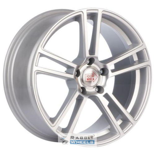 1000 Miglia MM1002 8x18 5*112 ET45 DIA66.6 Matt Silver Polished Литой