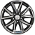 Khomen KHW 1706 7x17 5*108 ET50 DIA63.3 Black-FP Литой