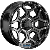 LS RC68 9x17 6*139.7 ET15 DIA106.1 BKF Литой