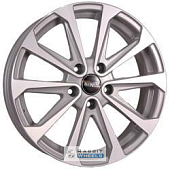Tech Line 712 6.5x17 5*105 ET40 DIA56.6 Silver Литой