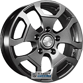 Khomen KHW 1725 6.5x17 5*139.7 ET35 DIA98.5 Gray Литой