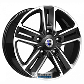 K&K Backfire 8x18 5*127 ET45 DIA71.6 Алмаз черный Литой