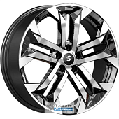 K&K КР015 7.5x19 5*114.3 ET45 DIA60.1 Алмаз черный Литой