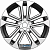 Khomen KNW 1803 7x18 5*112 ET43 DIA57.1 Black-FP Литой