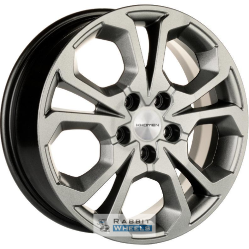 Khomen KHW 1711 6.5x17 5*114.3 ET50 DIA67.1 Gray Литой
