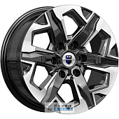 K&K Тейт 7.5x17 6*114.3 ET30 DIA66.1 Дарк платинум Литой