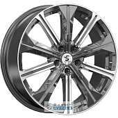 K&K КР013 7x19 5*112 ET43 DIA57.1 Diamond gloss graphite Литой