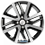 Khomen KHW 1609 6x16 4*100 ET48 DIA54.1 Black-FP Литой