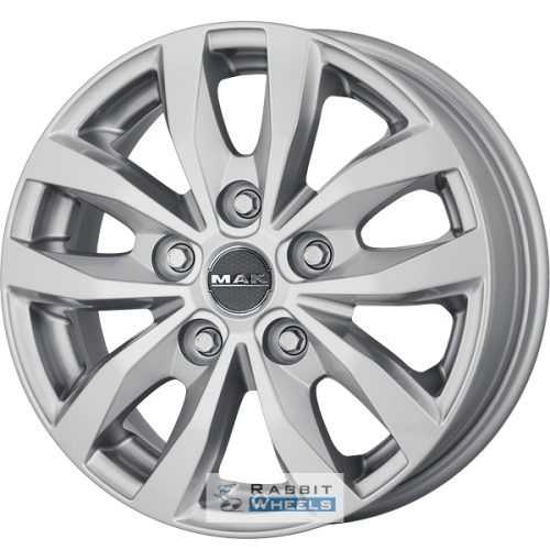MAK Load 5 7x17 5*120 ET55 DIA65.1 Silver Литой