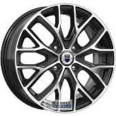 K&K Лилиом 6x16 4*108 ET37.5 DIA63.3 Алмаз черный Литой
