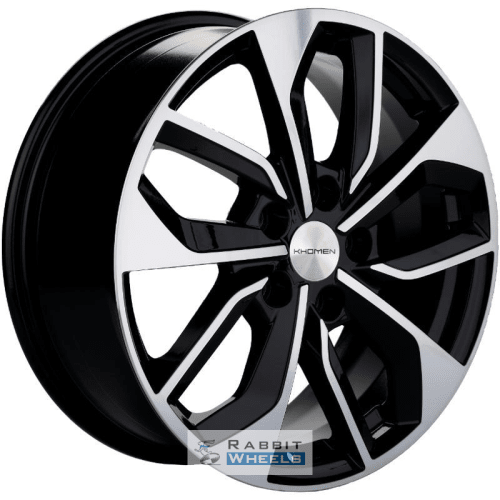 Khomen KHW 1703 7x17 5*108 ET45 DIA60.1 Black-FP Литой