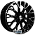 Khomen KHW 1718 7x17 5*108 ET49 DIA59.5 Black-FP Литой
